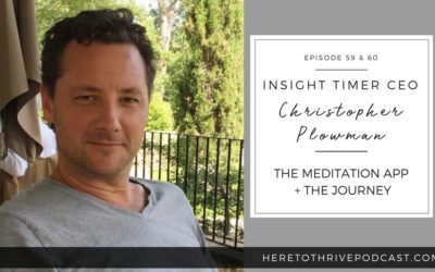 #59 & 60. Insight Timer CEO Christopher Plowman – On the Meditation App + the Journey