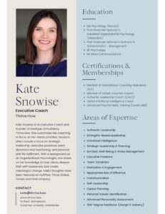 Kate Snowise. Professional Overview 2023 